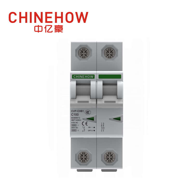 Disyuntor miniatura blanco IEC 2P serie CVP-CHB1