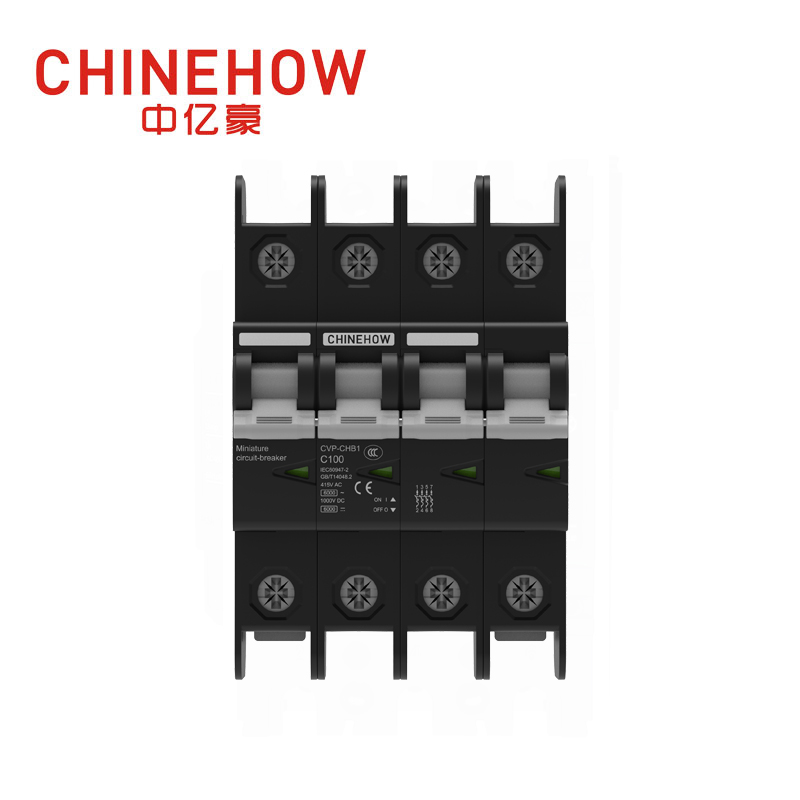 Disyuntor miniatura negro 4P serie CVP-CHB1